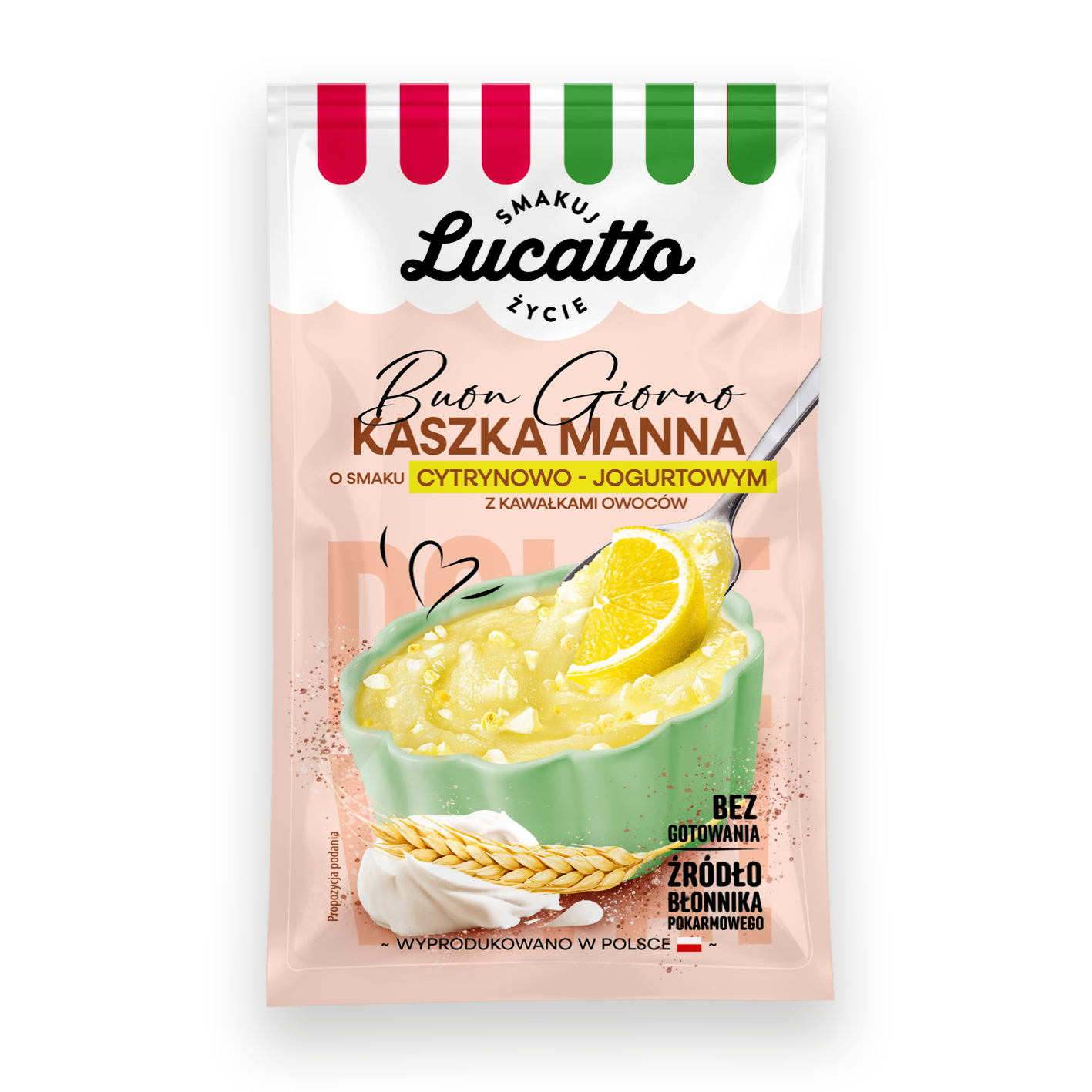 Lucatto KaszkaManna CYTRYNA JOGURT