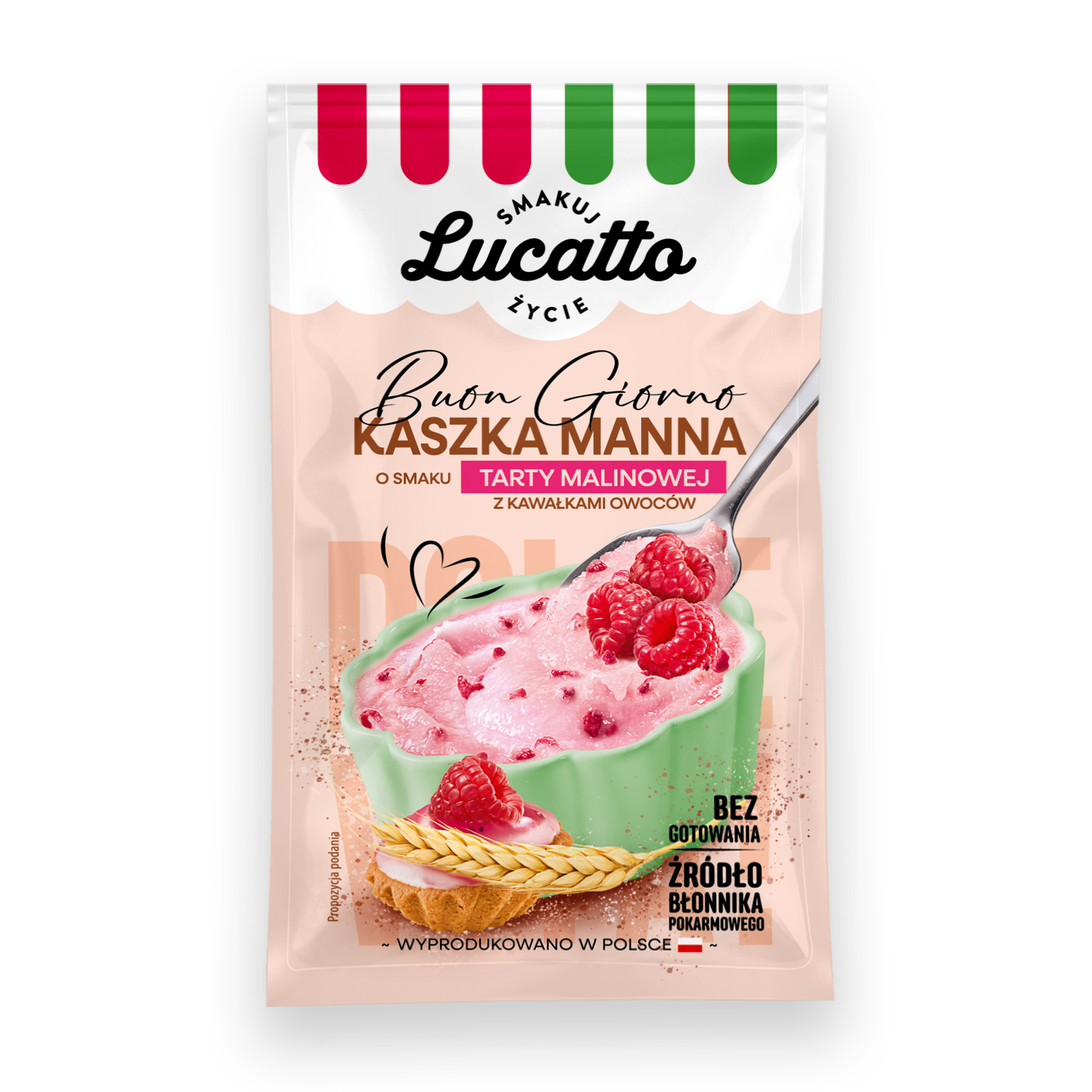 Lucatto KaszkaManna TARTA MALINOWA