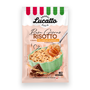 Risotto o smaku palonego karmelu z czekoladą