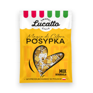 Posypka – magia di colore – mix złote serduszka