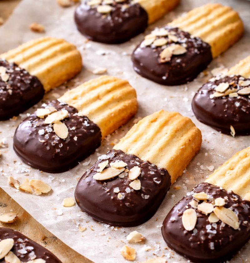 Ciasteczka maczane w czekoladzie 1 Ciasteczka maczane w czekoladzie