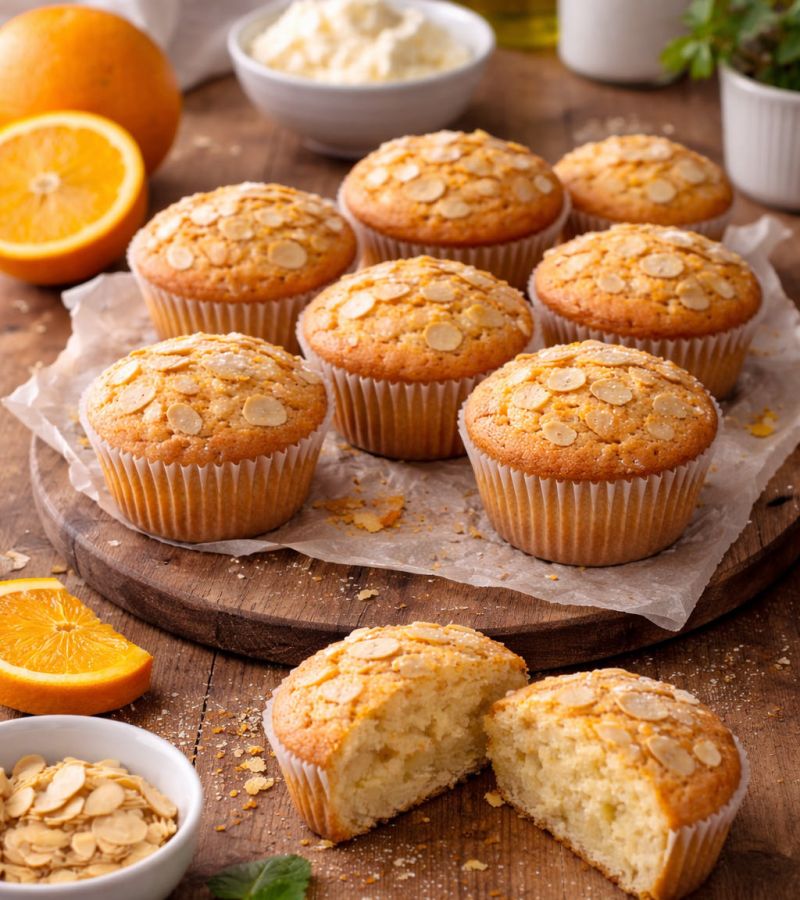 Muffinki z ricottą i pomarańczą bez cukru 1 Muffinki z ricottą i pomarańczą bez cukru
