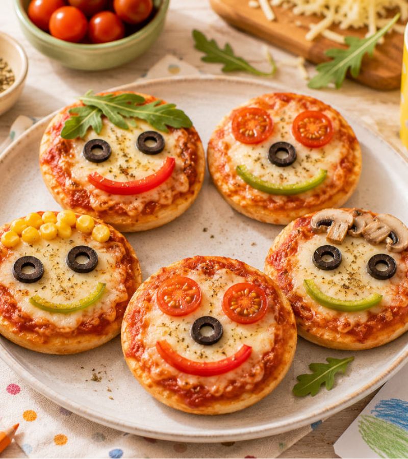Mini pizze „happy faces” 1 Mini pizze