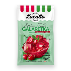 Galaretka o smaku czarnej wiśni