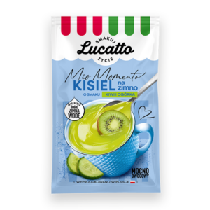 Kisiel na zimno o smaku kiwi i ogórka
