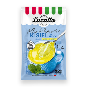 Kisiel na zimno o smaku limonki i mięty