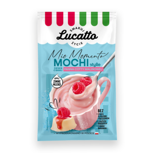 Mochi deser o smaku panna cotty malinowej