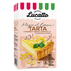Tarta z kremem o smaku limoncello i słoneczną glazurą