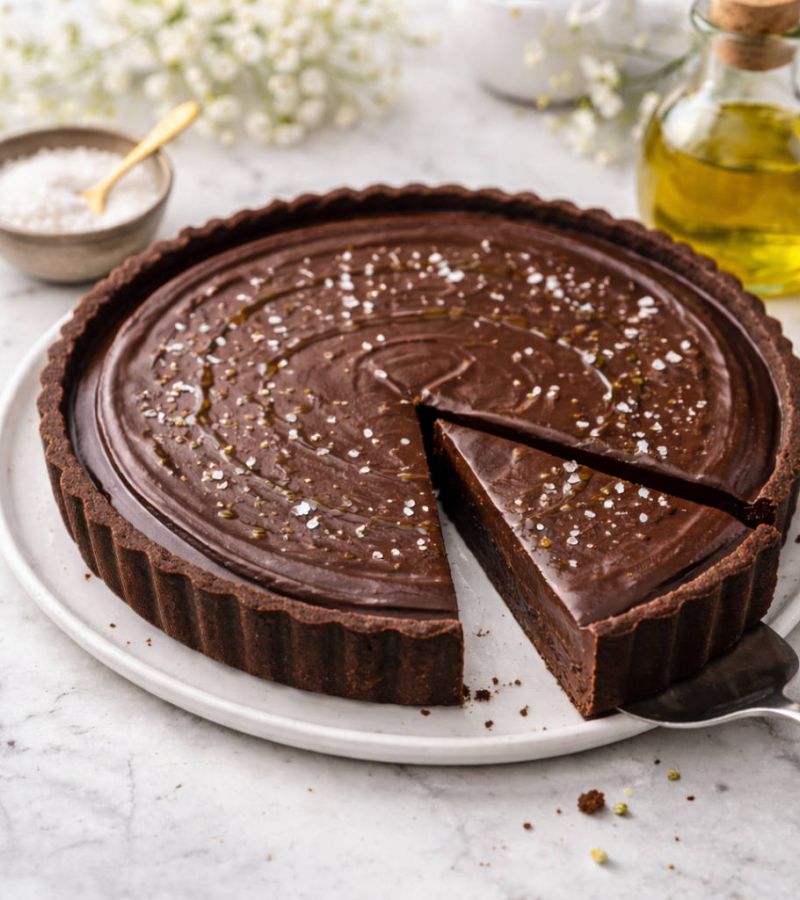 Tarta czekoladowa z oliwą i solą morską (jak z Mediolanu)