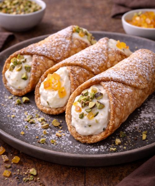 Cannoli (wersja domowa z kremem ricotta)