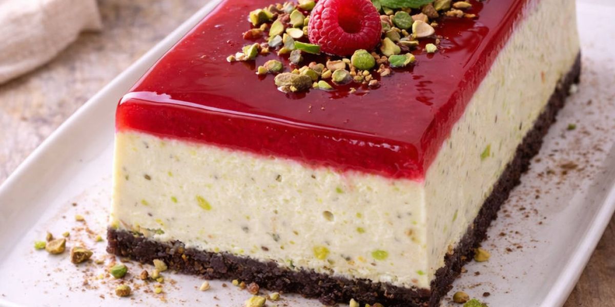 semifreddo pistacjowe z malinowa tafla 346326cc