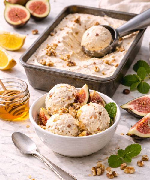 Lody ricotta & figi