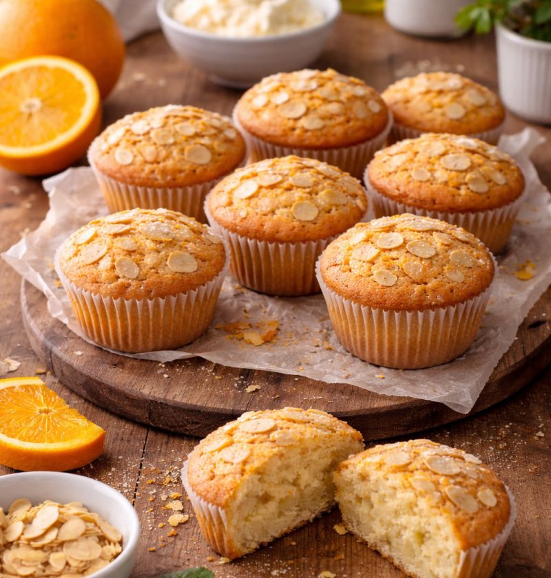 Muffinki z ricottą i pomarańczą bez cukru 1 Muffinki z ricottą i pomarańczą bez cukru