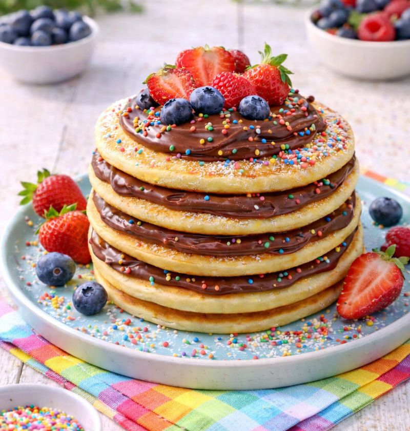 Pancakes z kremem czekoladowym