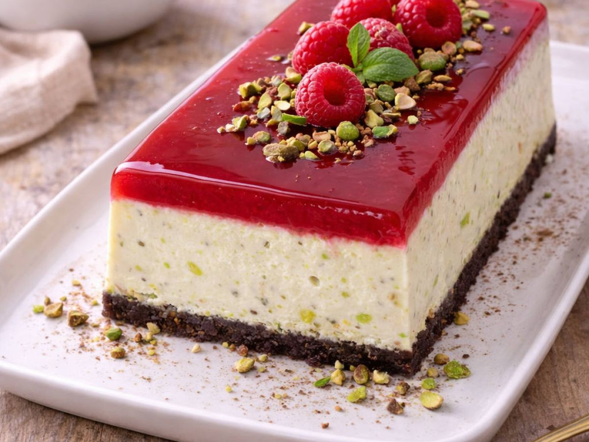 semifreddo pistacjowe z malinowa tafla 93130634
