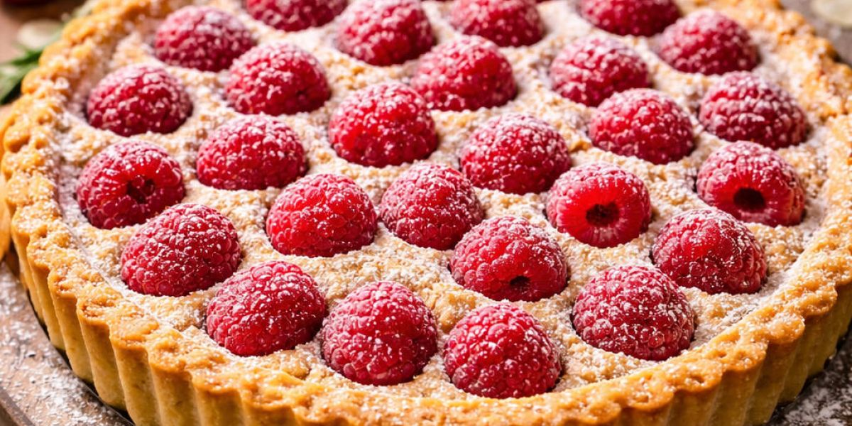 mini tarta migdalowa z malinami e2415a77