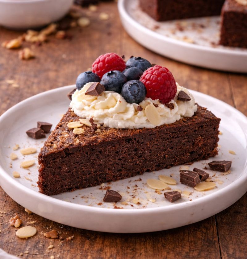 Ciasto ricotta & kakao bez cukru 1 Ciasto ricotta & kakao bez cukru