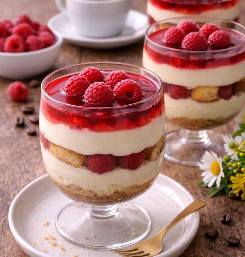 Tiramisu malinowe z kawą 1 Tiramisu malinowe z kawą
